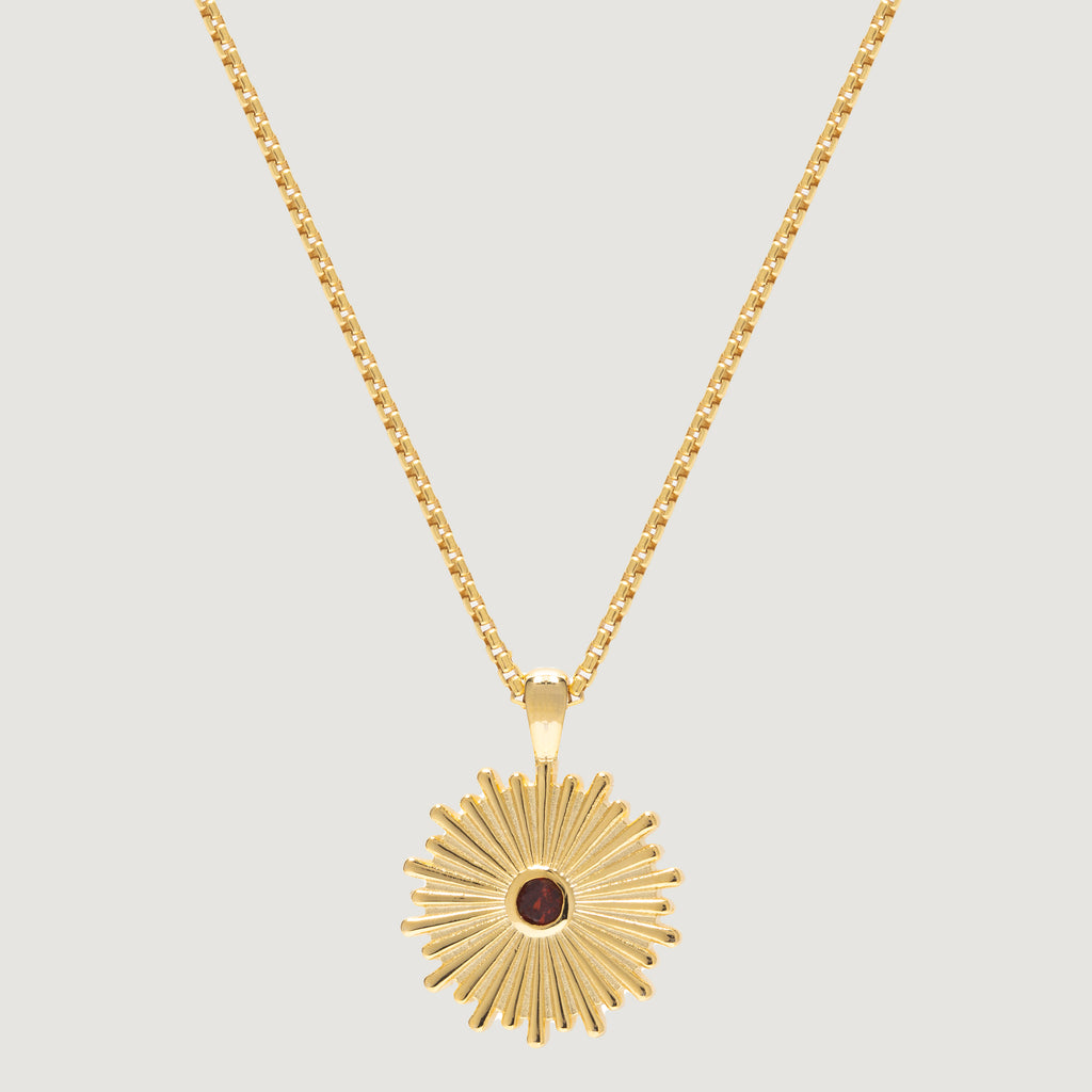 RED Charity 18ct Gold Plated Sun Pendant